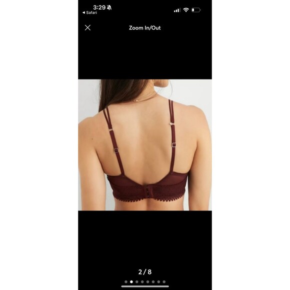Aerie Real Power Wireless Push Up Joy Convertible Lace Bra Size 32C - Picture 2 of 12